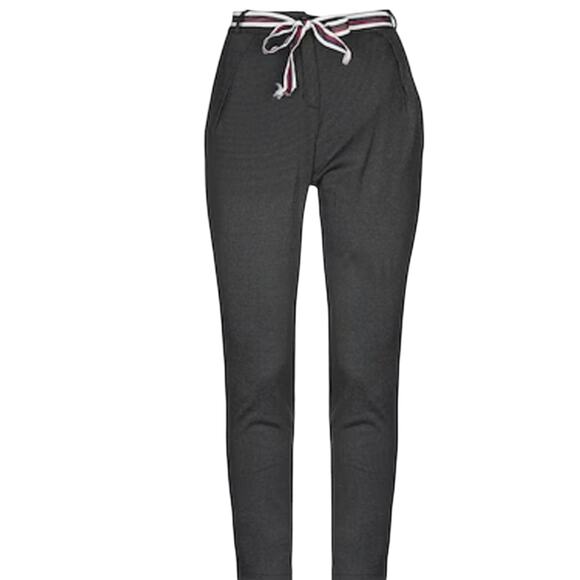 Massimo Rebecchi belted Tweed Pants grey L - Picture 1 of 7